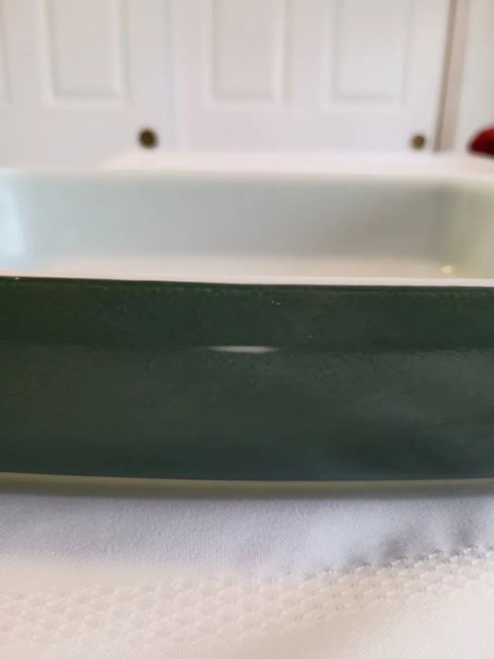 Vintage PYREX 1953 Promo Heinz 507B Green Rectangle Casserole Dish